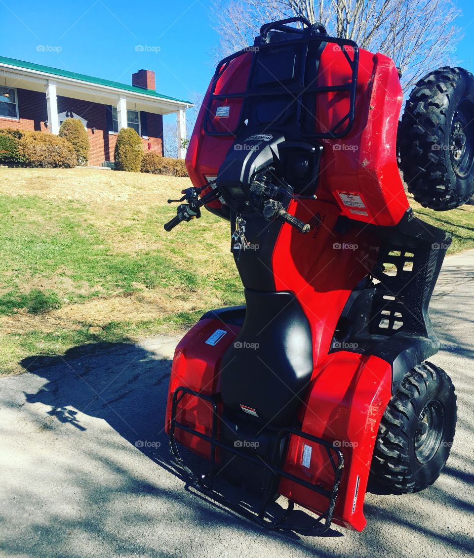 Standing four wheeler 
