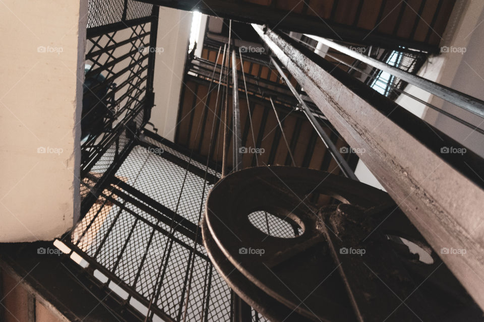 Stairs and wheel