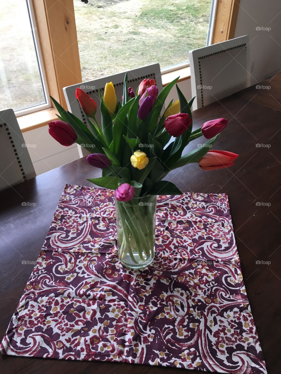 Birthday tulips from my husband. 
March 1st I will turn 27. 