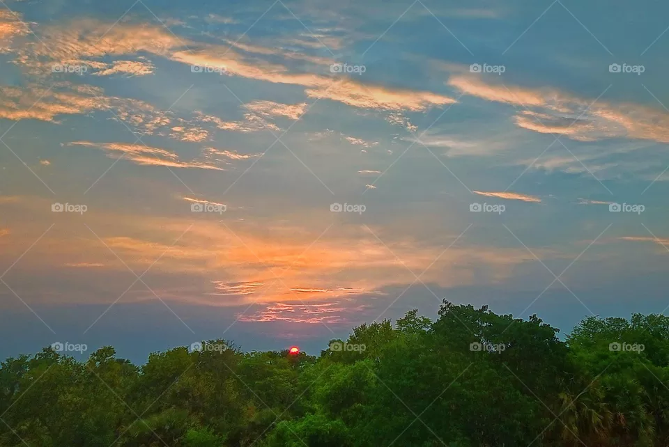 sunset beauti