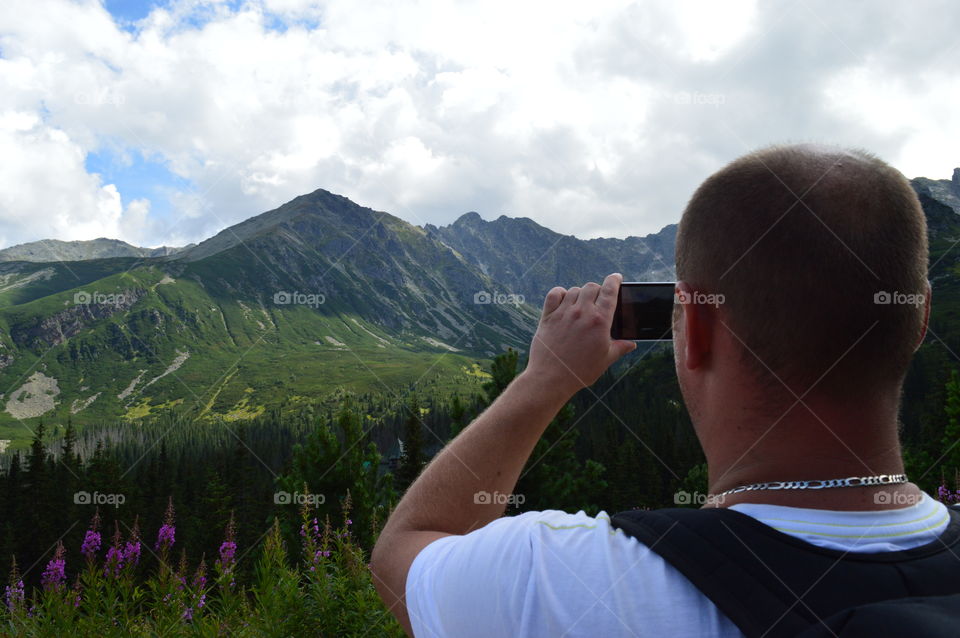 Photographer in action