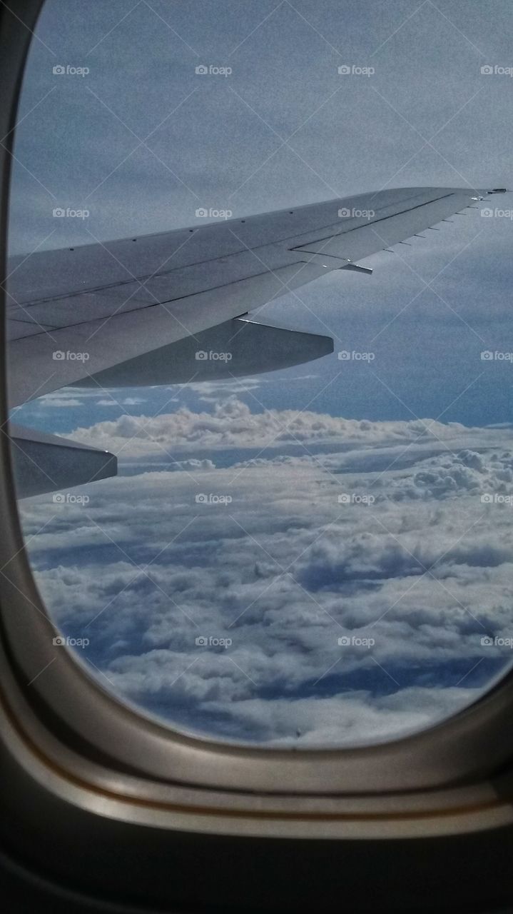 Clouds view from inside of the plane 💙