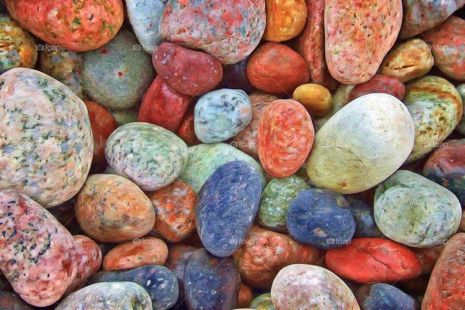 colorful rocks and looks like this is good for the background