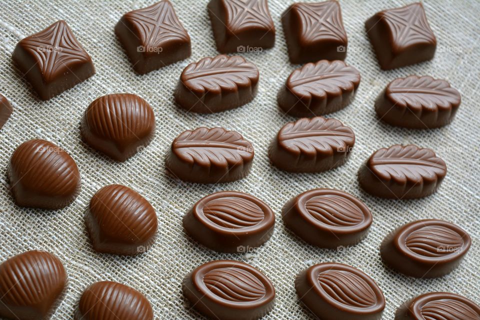 chocolate candies background