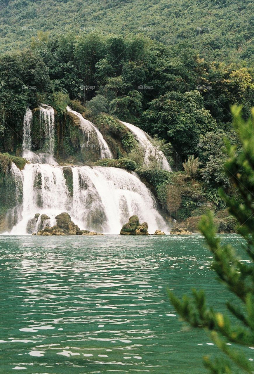 Waterfall, shot on film 