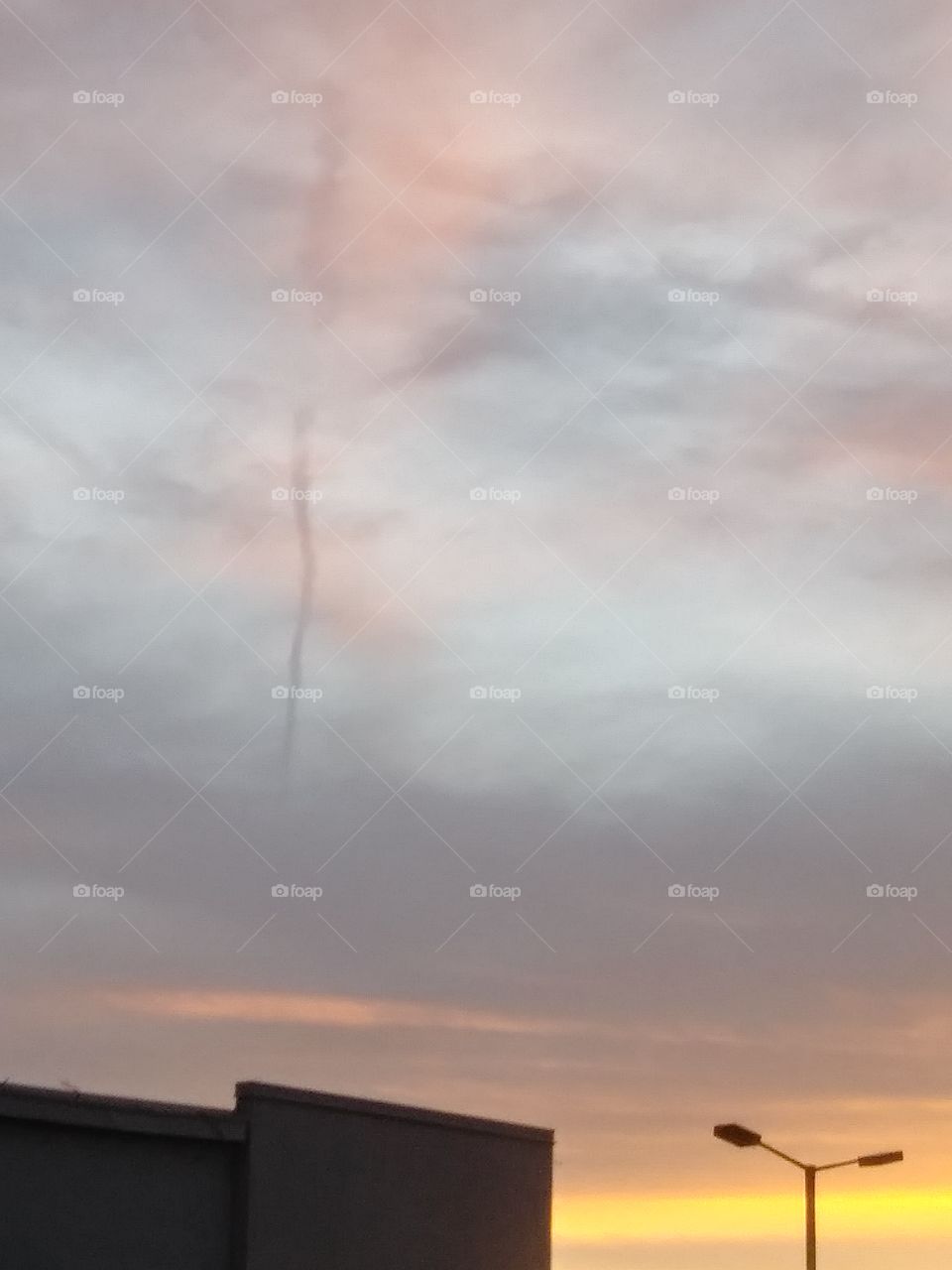 South Texas funnel in the sky