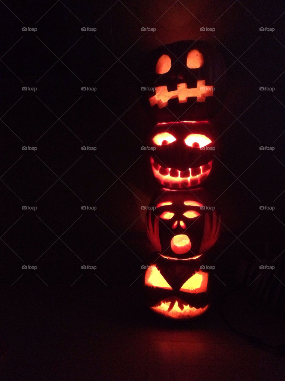 Totem Pumpkins