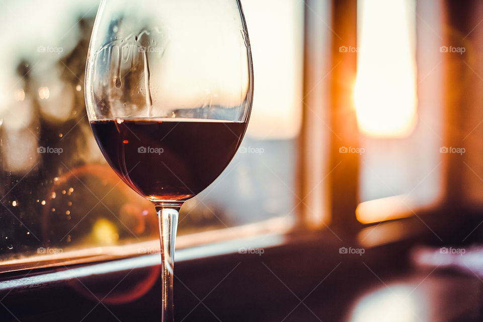 glass of red wine