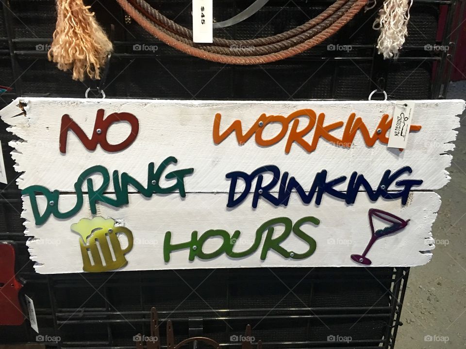 Drinking Sign