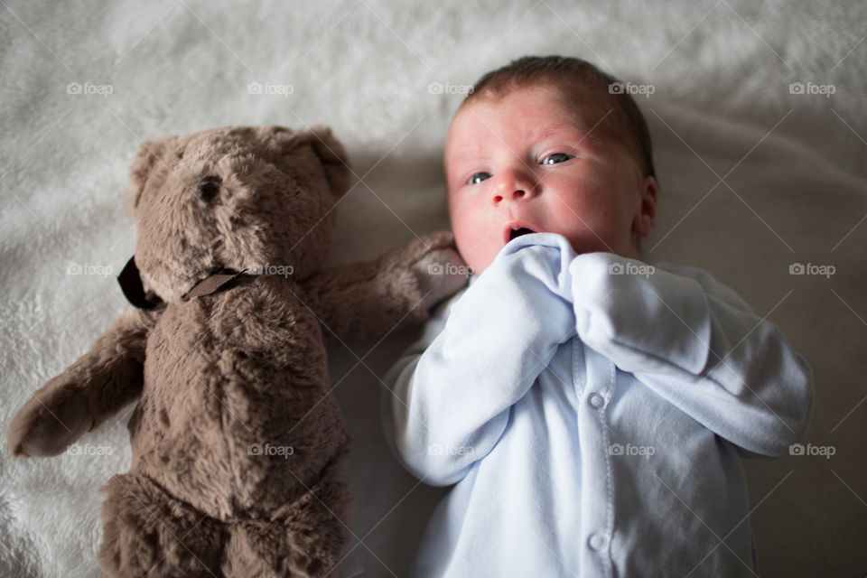 Baby with bear