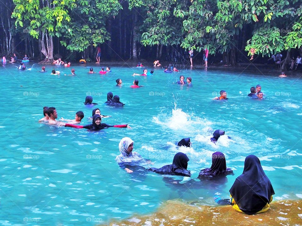 Summer time at Emerald pool Krabi,Thailand