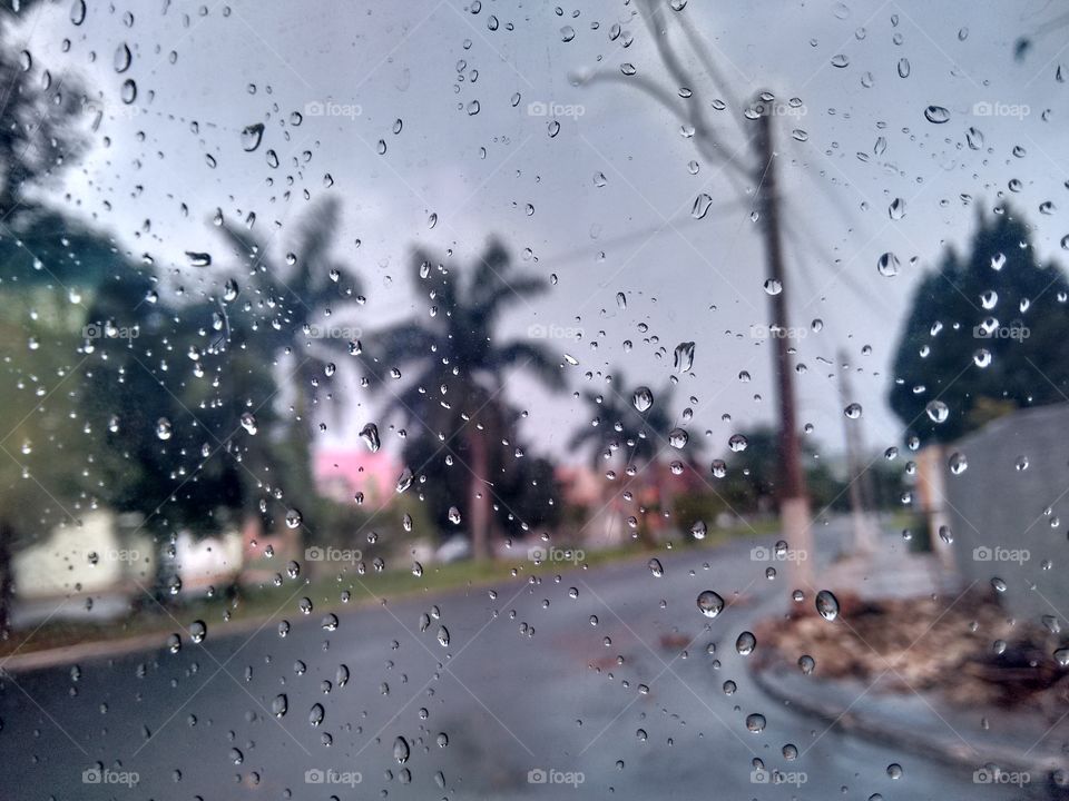 Rain on window. tirada em Americana-SP