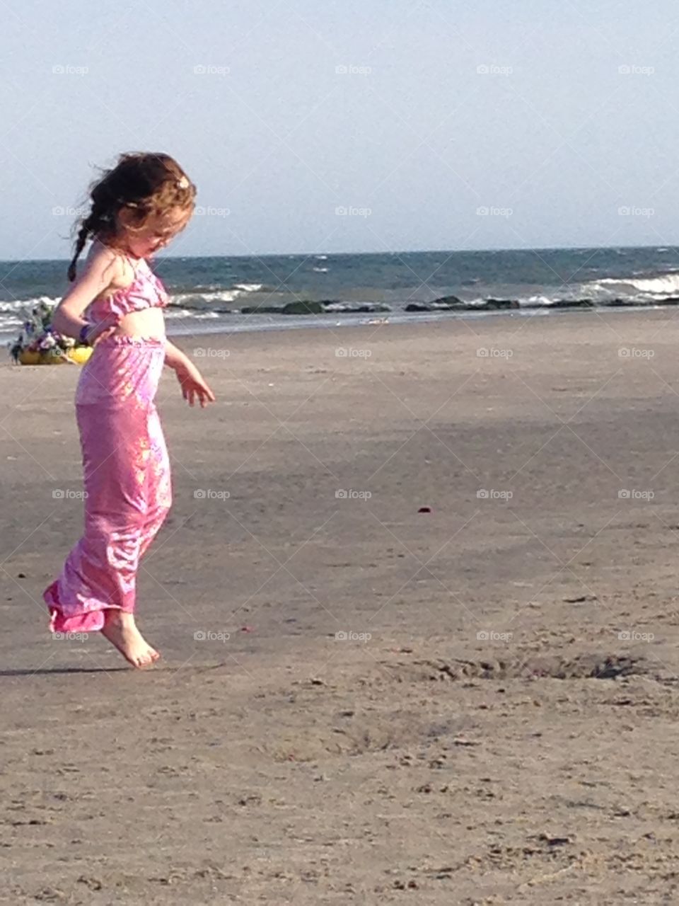 Living the dream . Dancing on the beach at the end of the day 