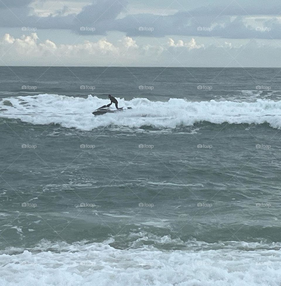 Having fun in the surf!