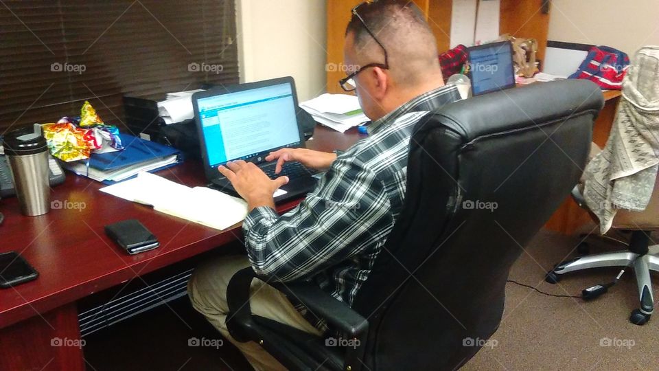 Office Workers from Behind