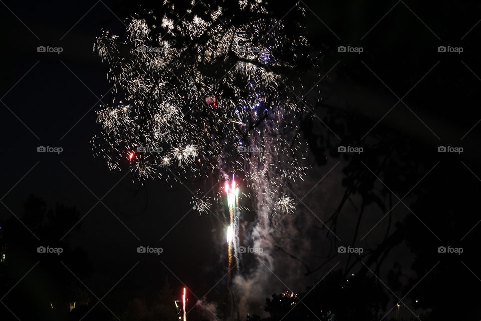 fireworks on the Sacramento River Front