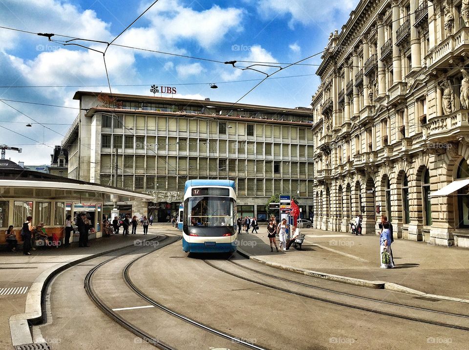Paradeplatz, Zürich . Zürich Financial District 