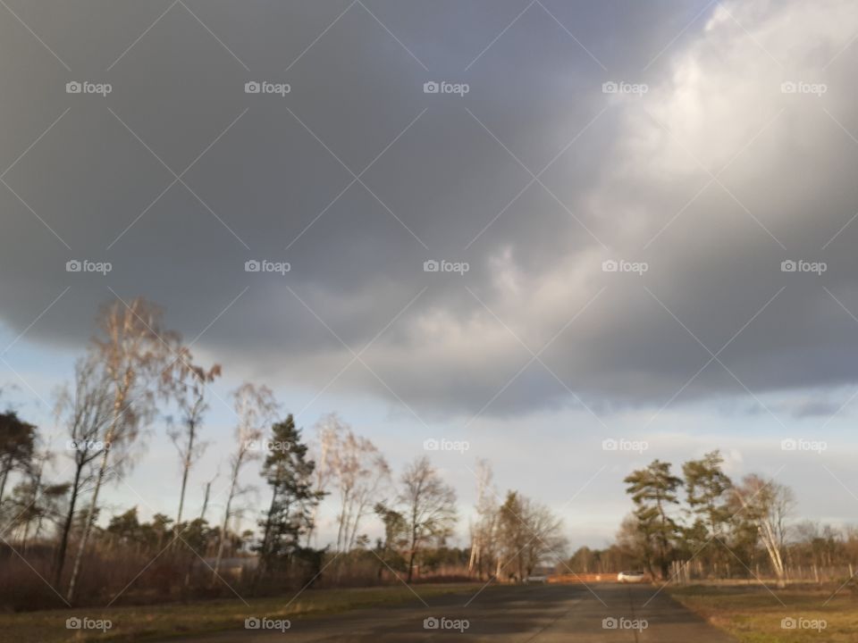 big dark cloud in the sky