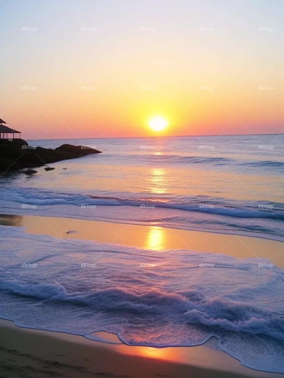 Sunset Beach Landscape