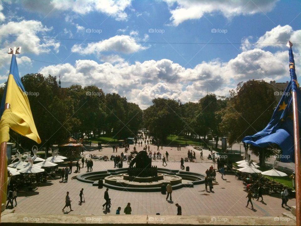View from the Lviv Opera House