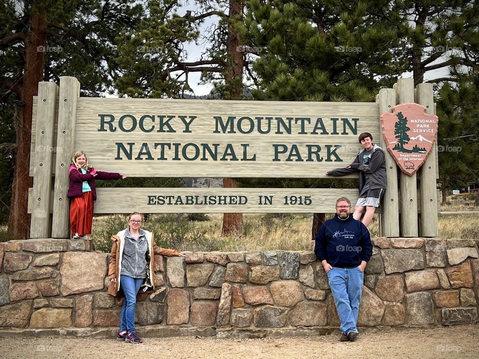 Family trip to the Rocky Mountains in Colorado 