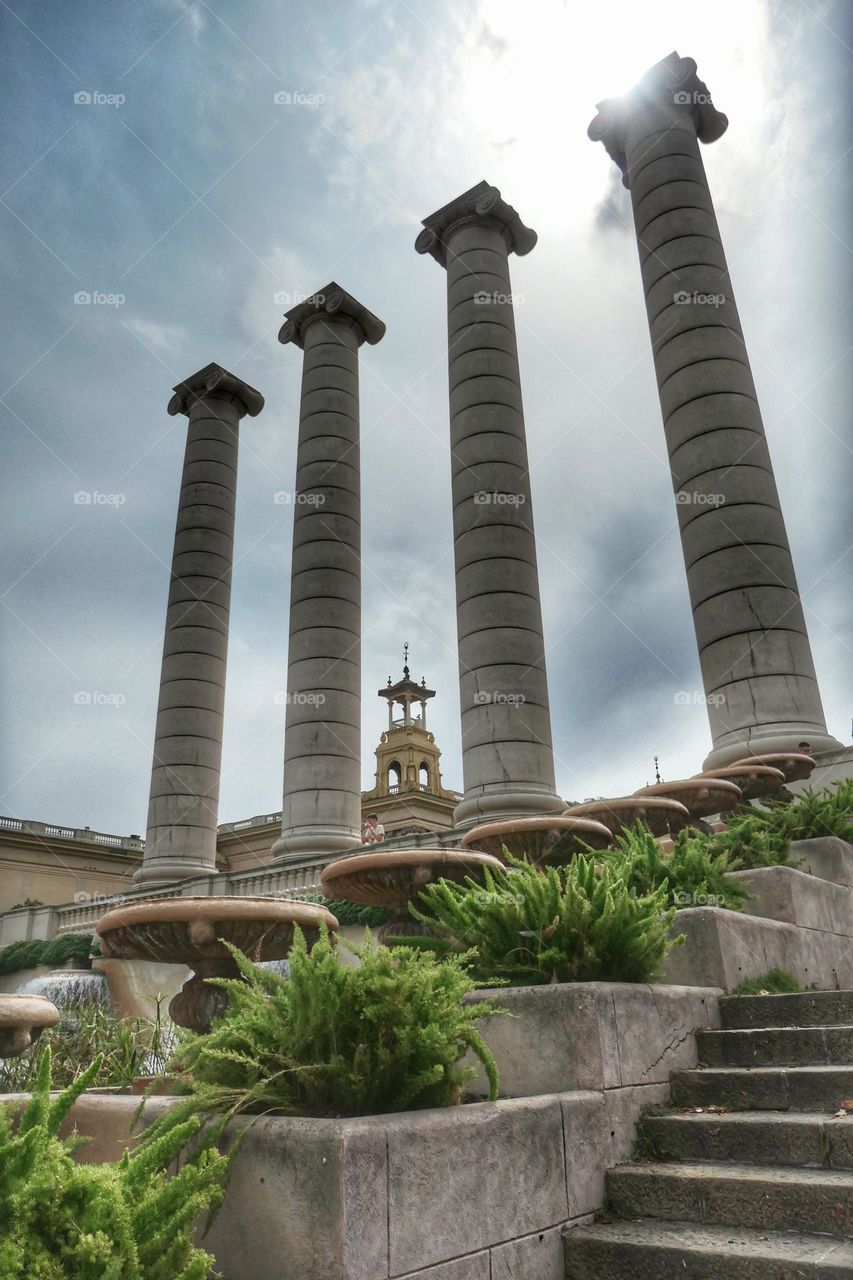 Near the Magic Fountain of Montjuïc at Barcelona