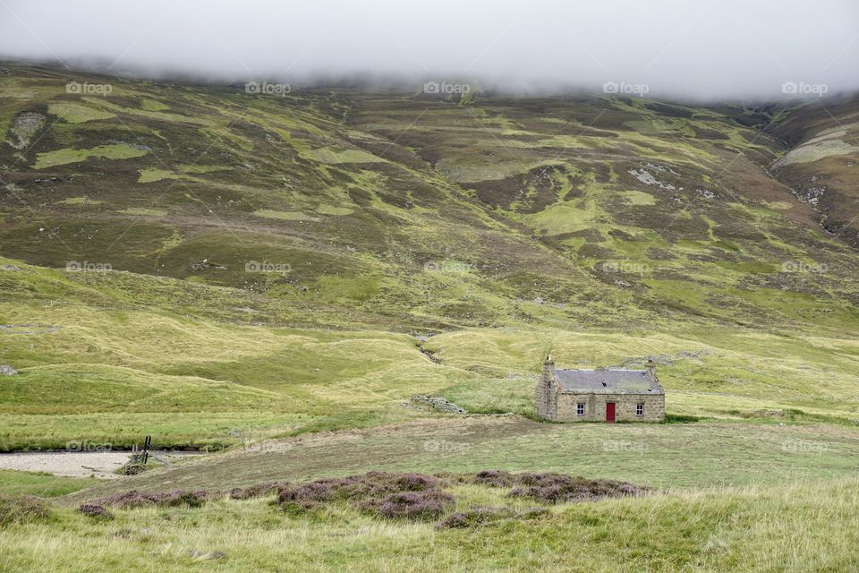 Beautiful Bonnie Scotland’s GREEN Highlands with rolling mist tumbling down the mountainside ...