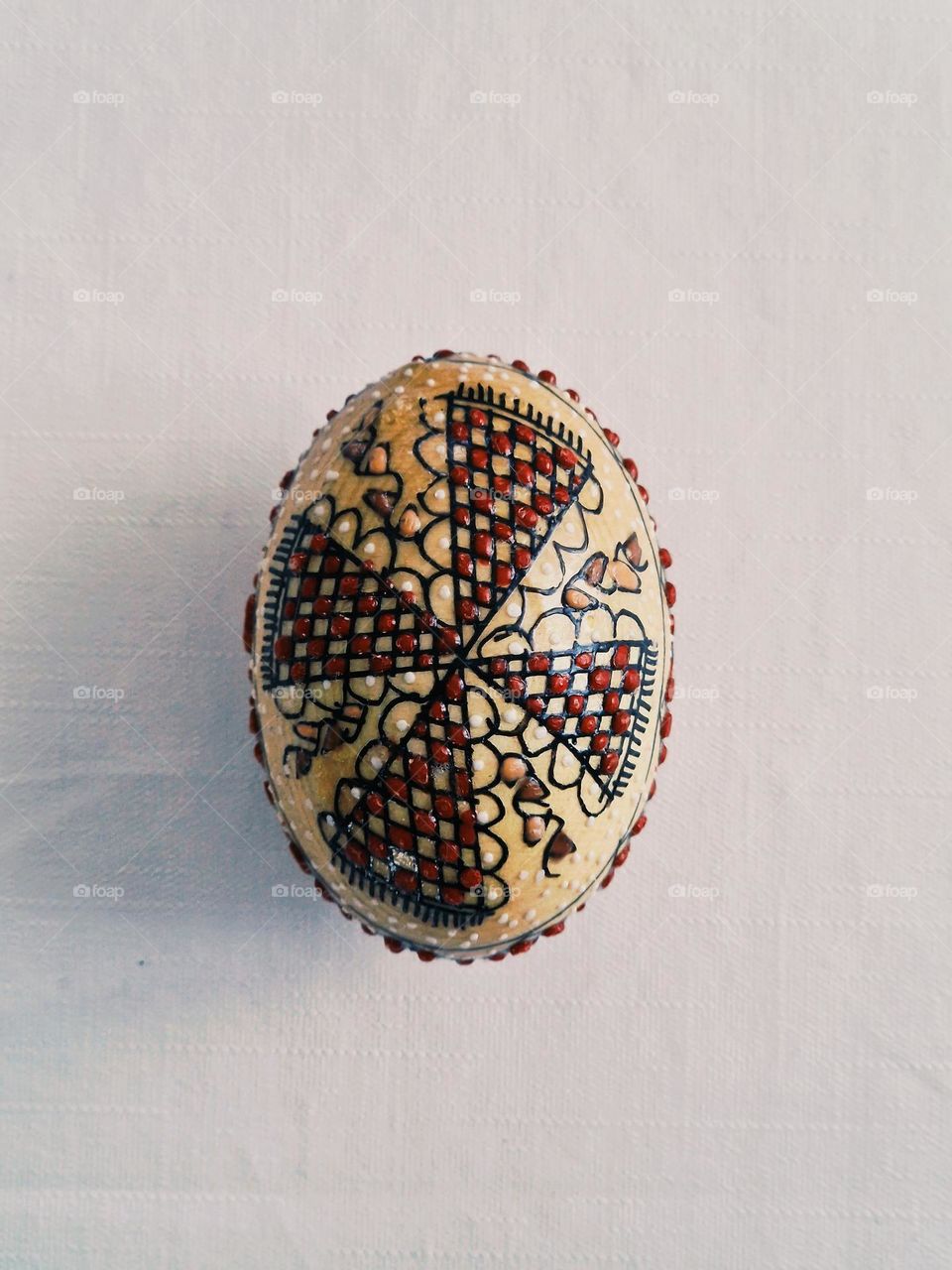 traditionally painted Easter eggs