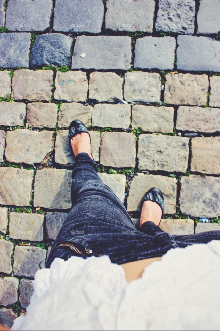 Stone, People, Urban, Outdoors, Brick