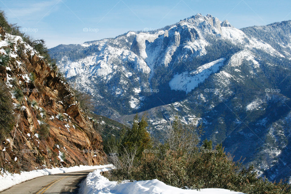 Winter mountain landscape 