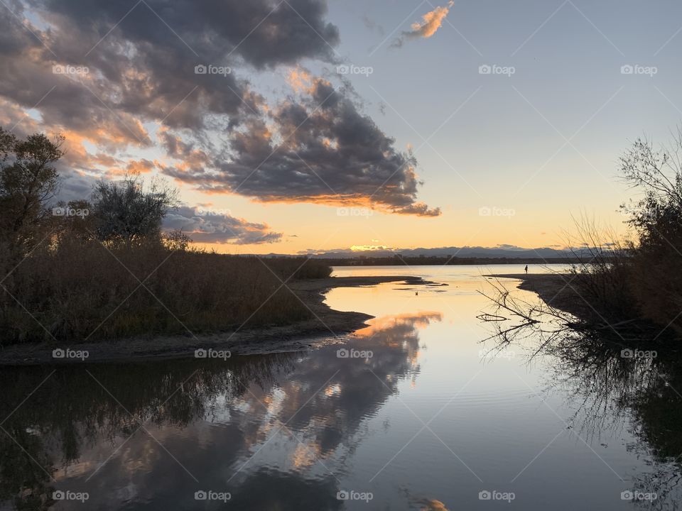 Sunset Lake Reflections 