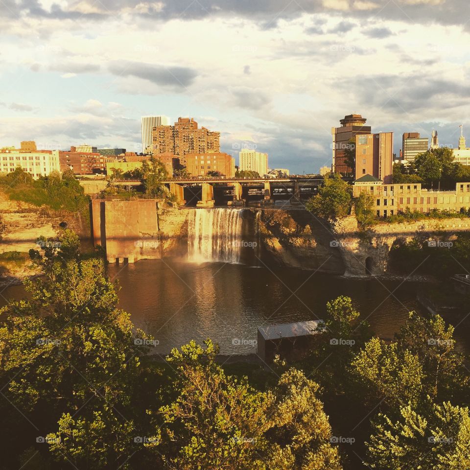 High Falls on the Genesee River, Rochester, NY. 
