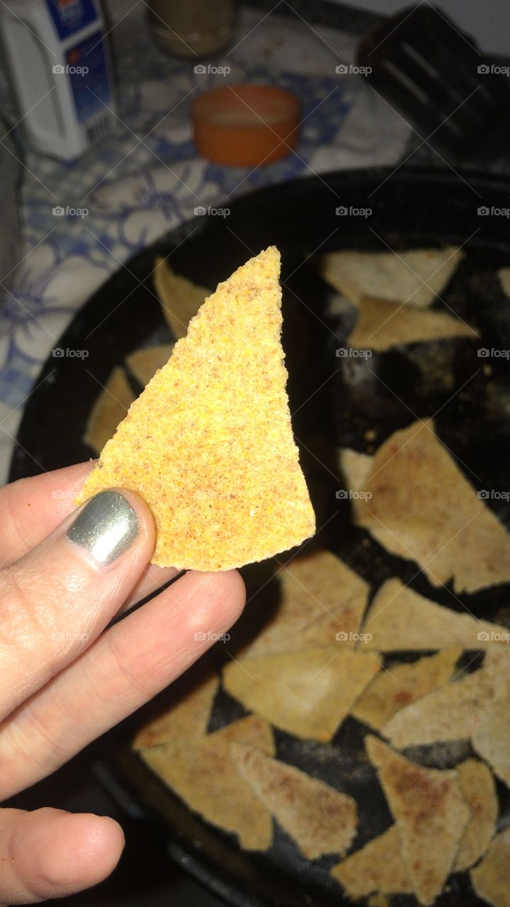 Homemade nachos