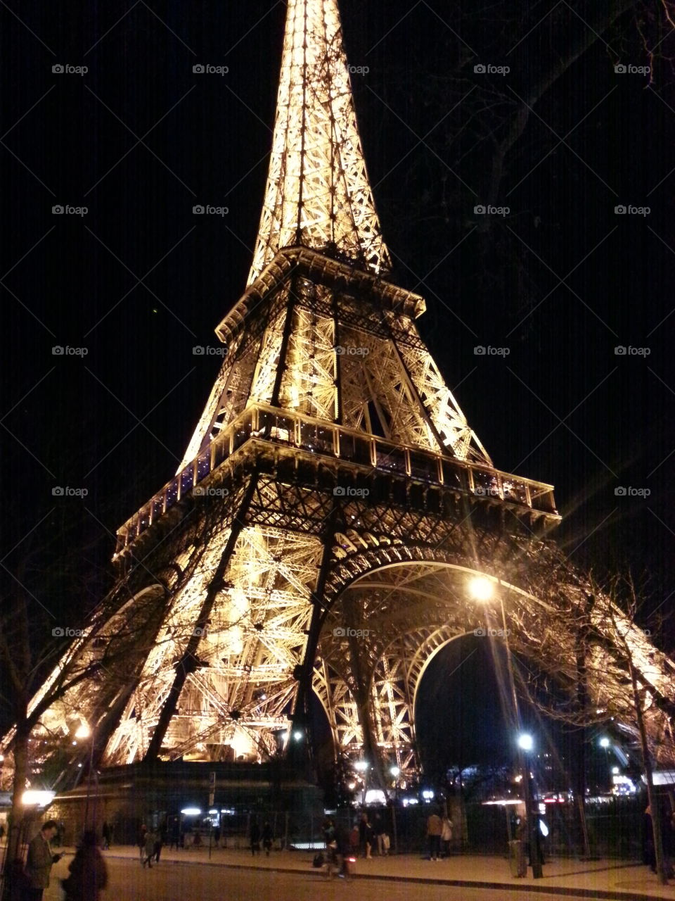 The Eiffel Tower/ Paris/France city lights 