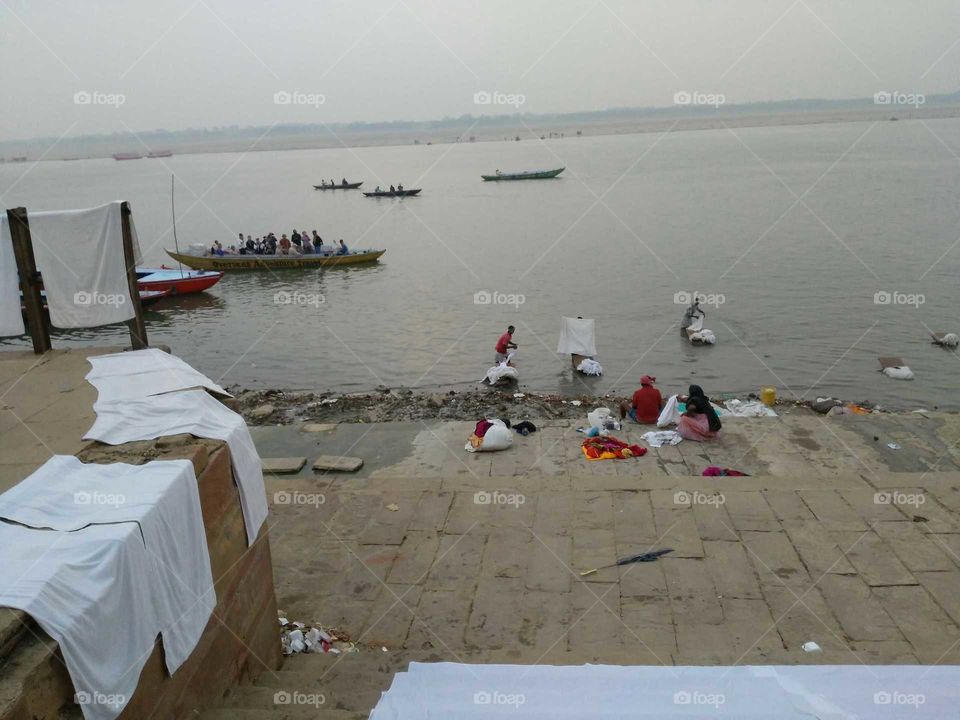 laundry by the river