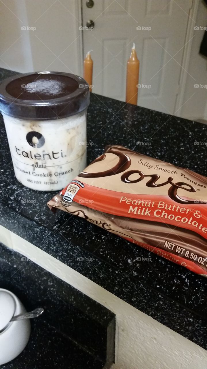 Chocolate and Ice Cream. Sometimes all a girl needs