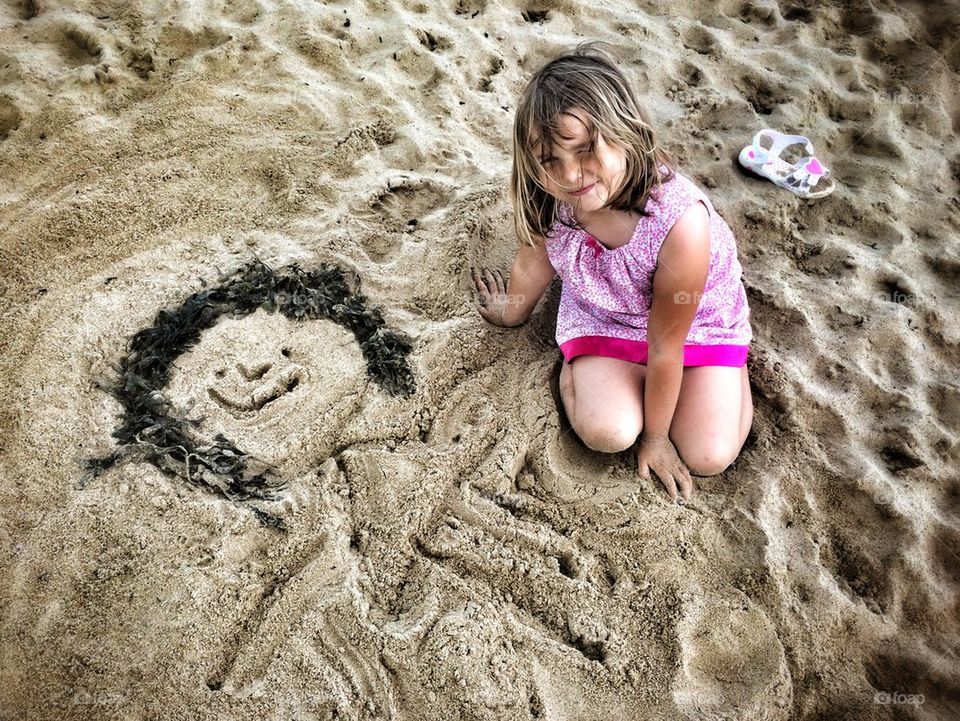 Making Friends On The Beach