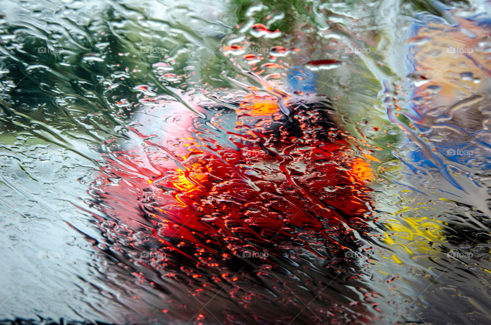Rainy car