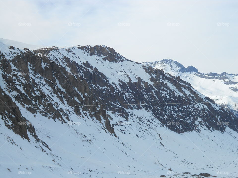 Winter mountain landscape