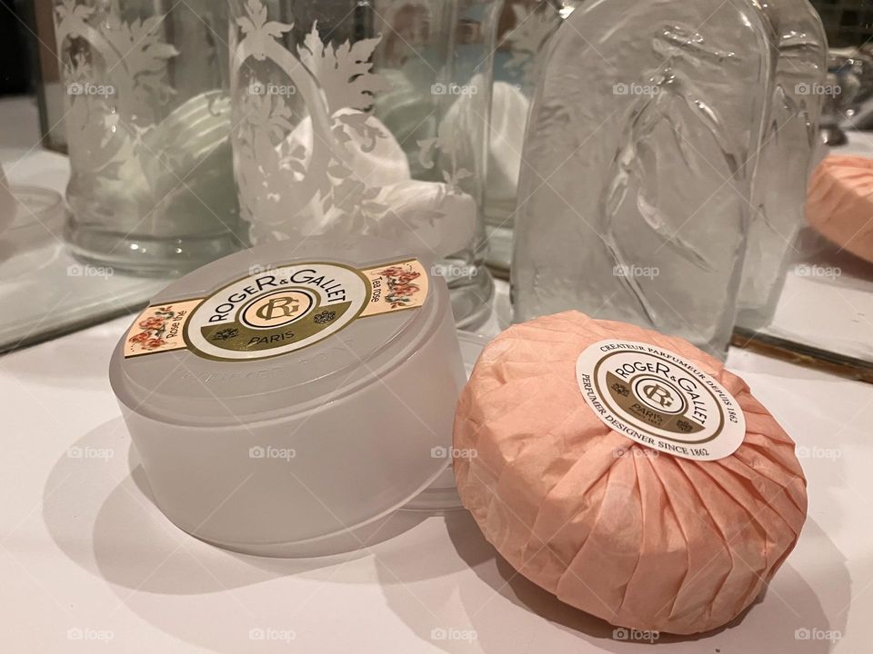 Delicate perfumed soap as healthy beauty product 