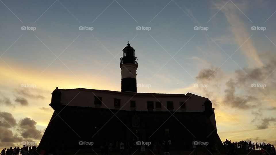 Salvador Bahia Farol sunset