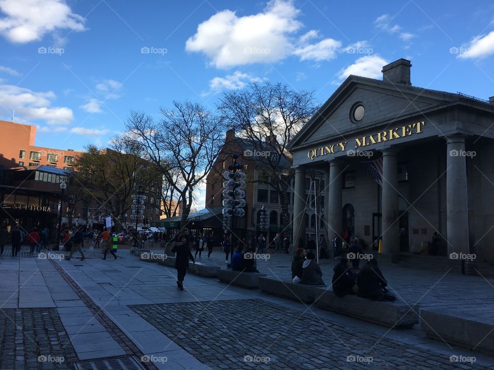 Boston in the evening light