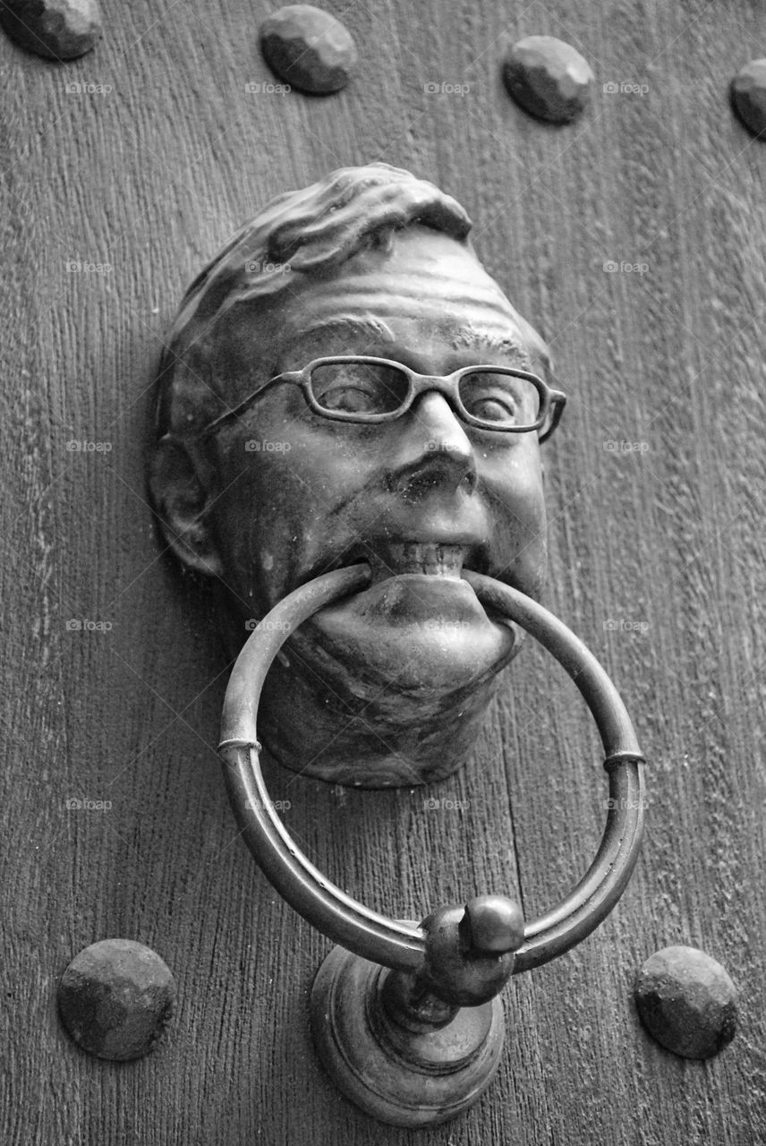 Este curioso y expresivo toca puertas me atrapó la mirada para finalmente ser capturado con mi cámara.