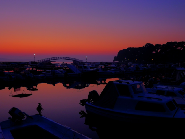 sky sunset boats water by igor.zikovic