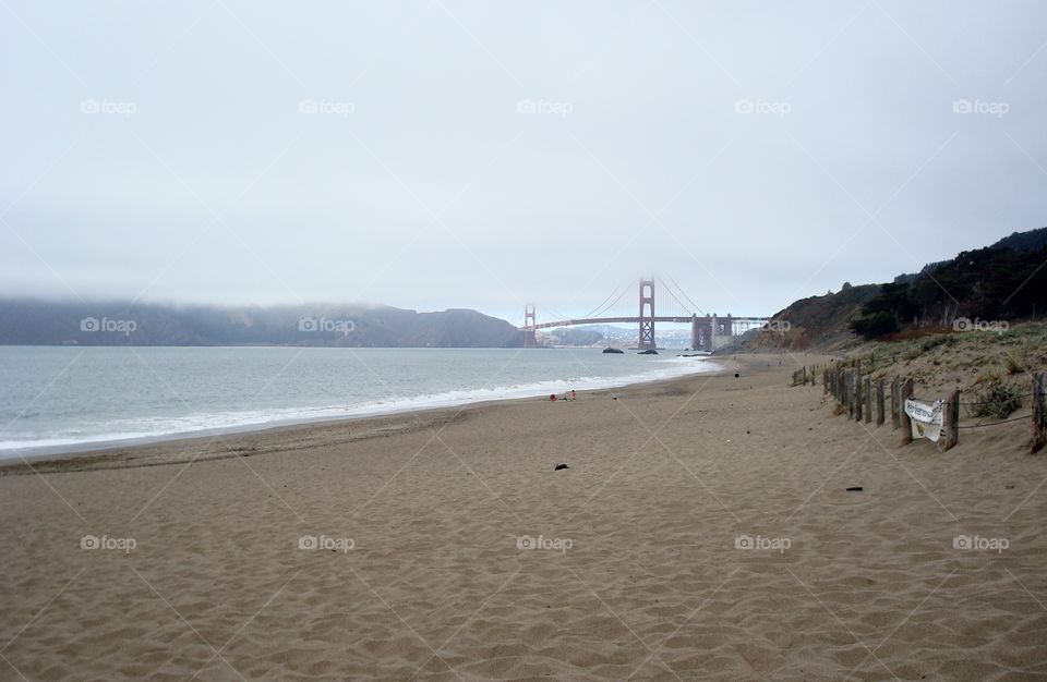 Golden Gate Bridge beach
