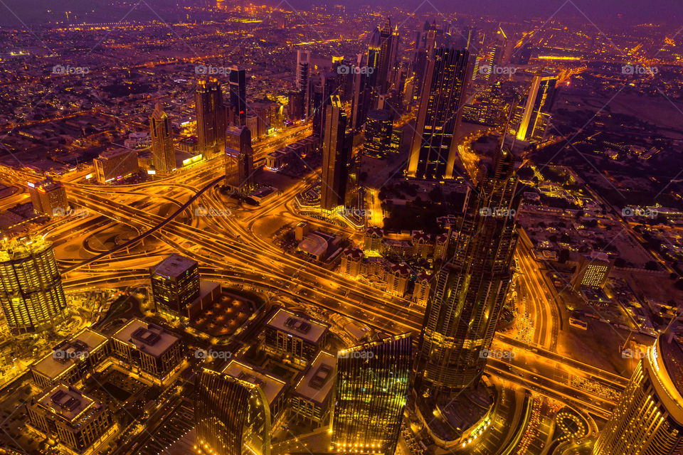 Dubai at night