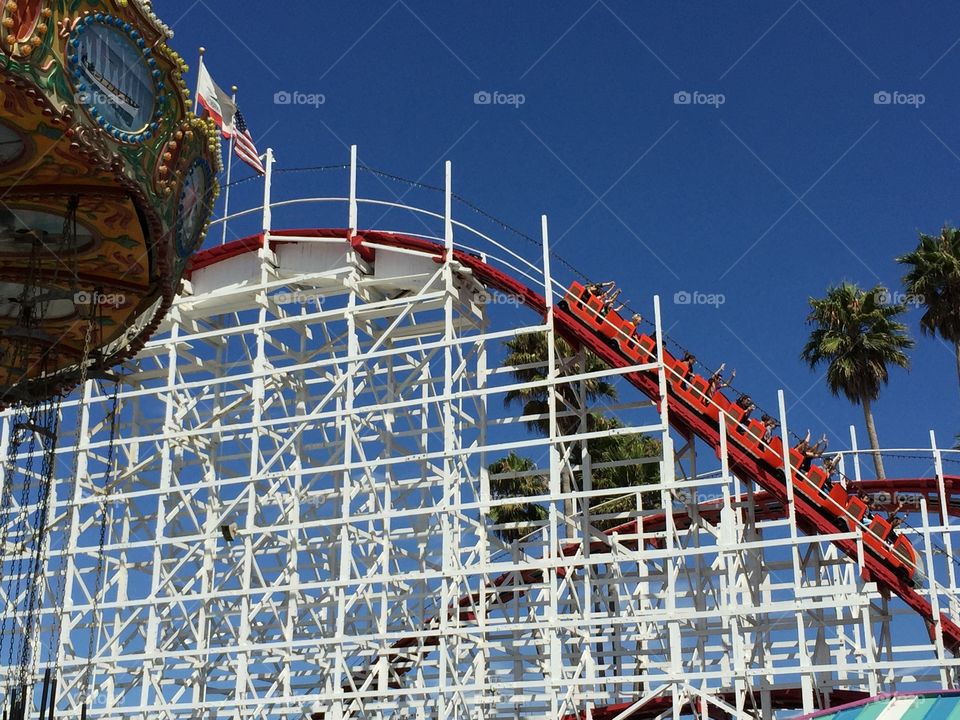 Colorated roller coaster
