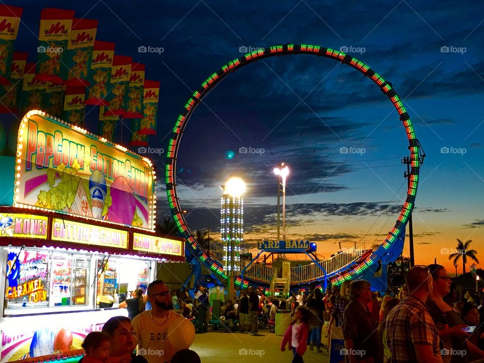 Beautiful Evening at the Fair