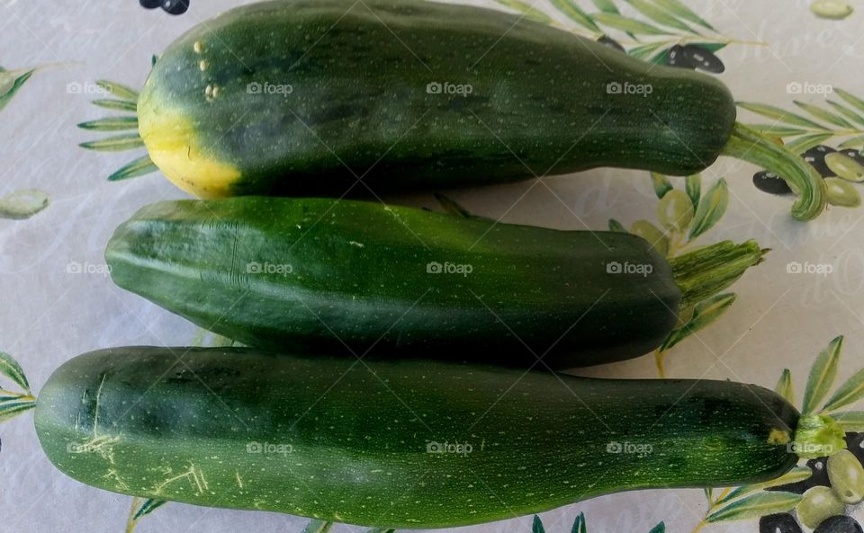 Ecological courgettes from the garden