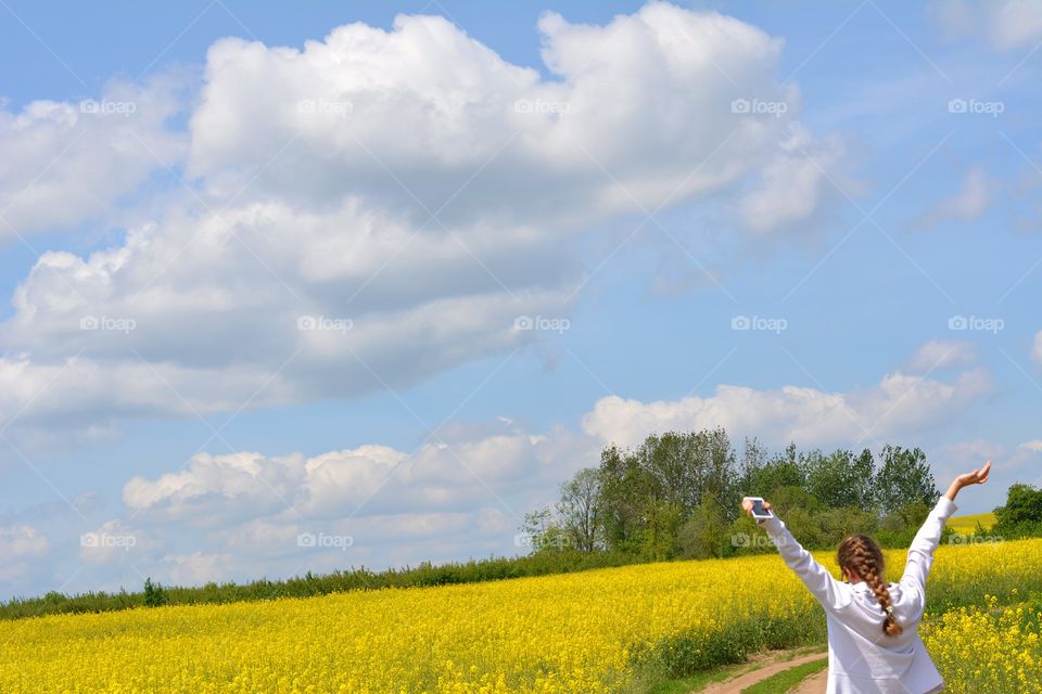 Sky, Field, Nature, Summer, Landscape